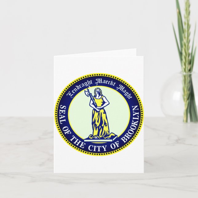 Cartão Seal Of The Borough Of Brooklyn New York _1  (Frente)