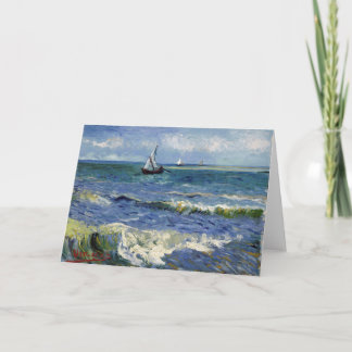 Cartão Seascape em Saintes Maries - Vincent van Gogh