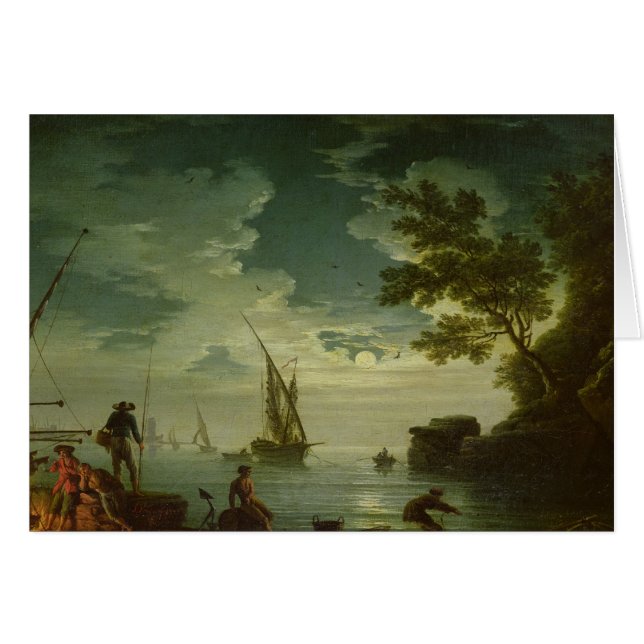 Cartão Seascape, luar, 1772 (Frente Horizontal)