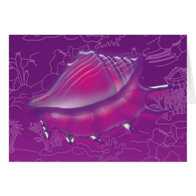 Cartão Seashell (Frente Horizontal)