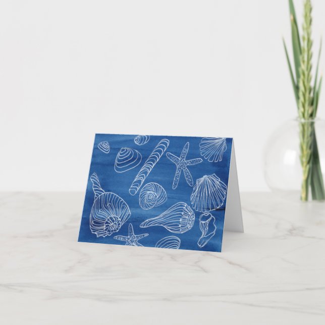 Cartão Seashell Notecard (Frente)