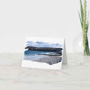 Cartão Seashore Landscape Blank Note Card