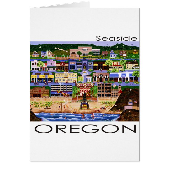 Cartão Seaside Oregon (Frente)