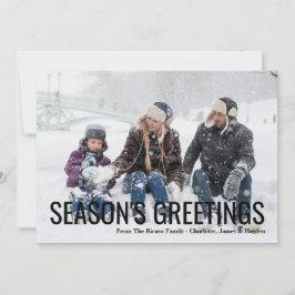 Cartão Seasons saúda a foto de Natal