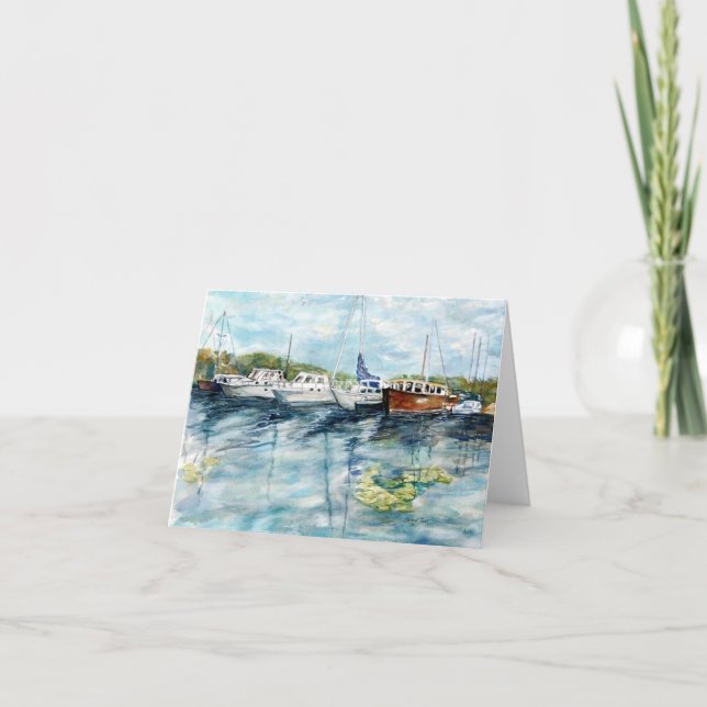 Cartão Seattle Marina (Frente)