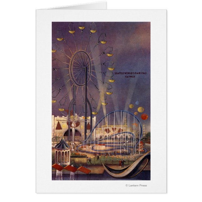 Cartão Seattle, Washington, 1962 Fair Poster (Frente)
