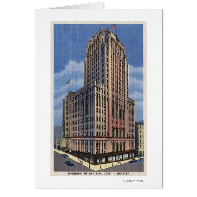 Cartão Seattle, Washington - Vista de Washington (Frente)