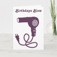 Secador de cabelo roxo com mensagem personalizada 