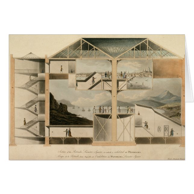 Cartão Seção do Rotunda, quadrado de Leicester (Frente Horizontal)