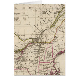 Cartão Seção Norte Estados Unidos