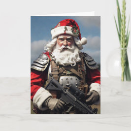 Cartão Second Amendment Santa Christmas Card Hunter 