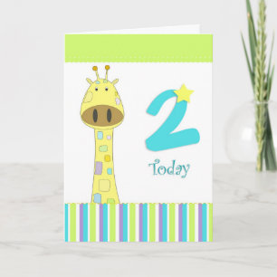Cartão Second birthday boy card