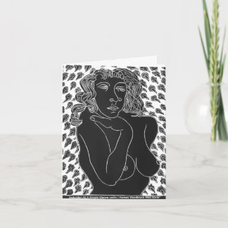 Cartão Seduction At A Simple Glance Folded Greeting Card