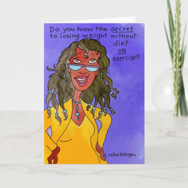 Cartão Segredo para perda de peso (Frente)