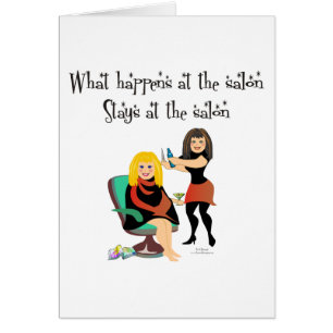 Cartão Segredos do salão de beleza