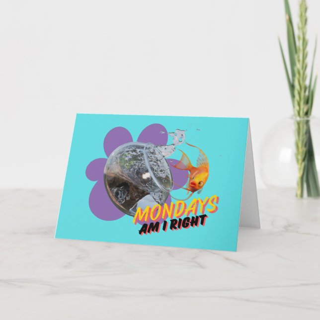 Cartão Segunda-Feira, Estou Certo? (Frente)