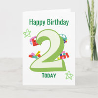 Segundo aniversário Feliz