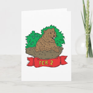 Cartão Segundo de fevereiro