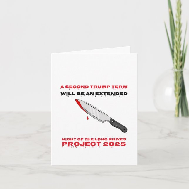 Cartão Segundo Projeto de Termo de Trump 2025 (Frente)