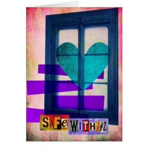 Cartão Segurança dentro da colagem digital