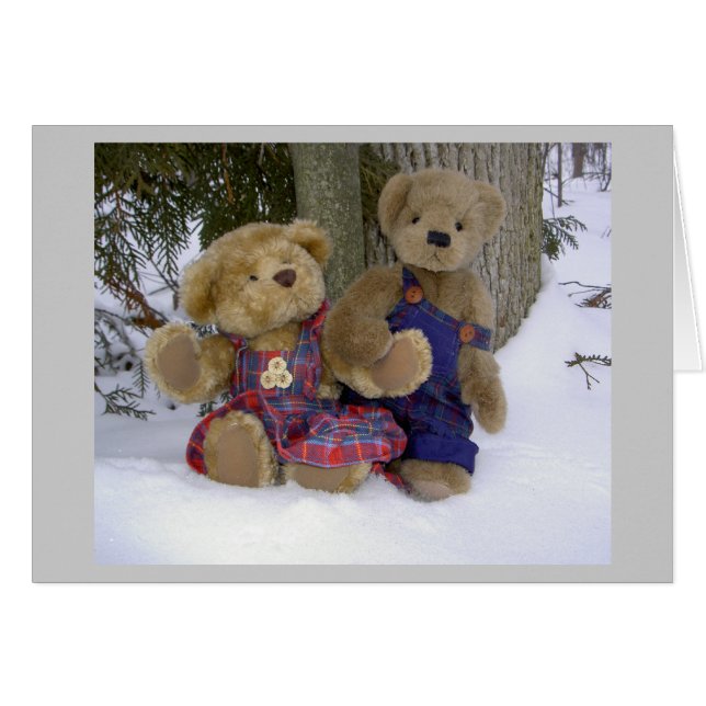 Cartão Segurando as patas (Frente Horizontal)