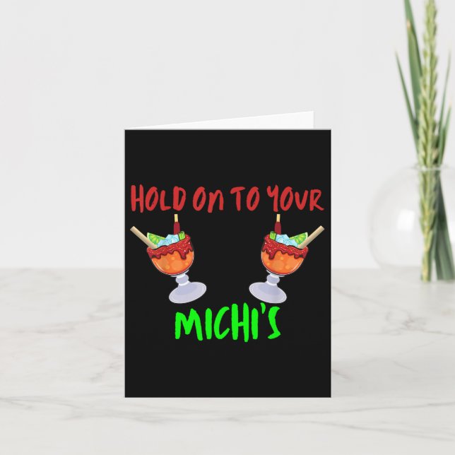 Cartão Segure Sua Engraçada Michelada Cinco De Mães (Frente)