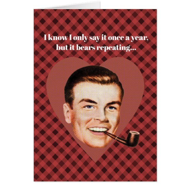 Cartão Sei que só digo uma vez por ano... (Frente)