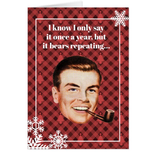 Cartão Sei que só digo uma vez por ano... (Frente)