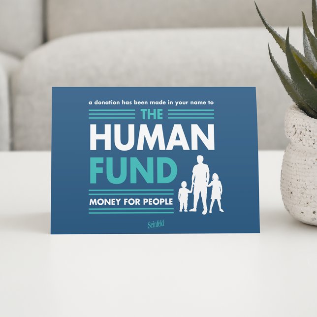 Cartão Seinfeld | The Human Fund (Card on table)