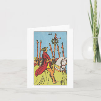 Cartão Seis das varas - Rider Waite Smith tarot