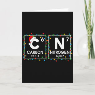 Cartão Seis Sete Natal Carbono Nitrogênio 67 Divertido Ci