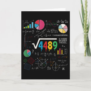 Cartão Seis Sete Professor de Matemática 67 Meme Raiz Qua