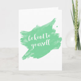 Cartão Seja amável a o senhor mesmo aguarela