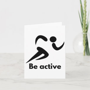 Cartão Seja Ativo - Execute Para O Sticker De Bem-Estar