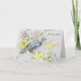 Cartão Seja como o Poema do Pássaro de Victor Hugo