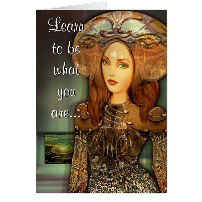 Cartão Seja personalizável (Frente)