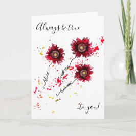 Cartão Seja sempre fiel a você, Cachorros Spirados Selvag