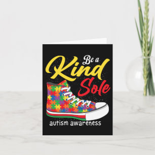 Cartão Seja Um Quebra-cabeça De Conscientização Do Autism