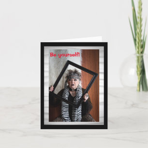 Cartão Seja você mesmo