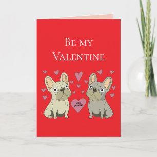 Cartão Sejam meus valentines, cachorros