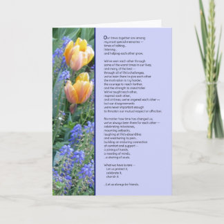 Cartão Sejamos Sempre Amigos...