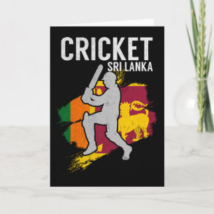 Cartão Seleção de Críquete do Sri Lanka