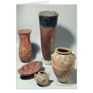 Cartão Seleção de vasos, Período Nqada I/II, 4000-3100