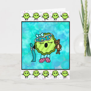 Cartão Selecionador de Tempo Sonolento Picles Engraçado