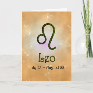 Cartão Selecionar Cor Leo Zodiac - Sinal Astrológico