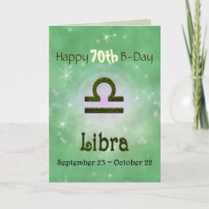 Cartão Selecionar Cor Libra Símbolo Astrológico Zodiac
