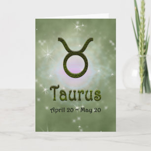 Cartão Selecionar Cor Taurus Zodiac Sinal Astrológico