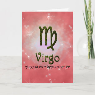 Cartão Selecionar Cor Virgo Zodiac - Sinal Astrológico