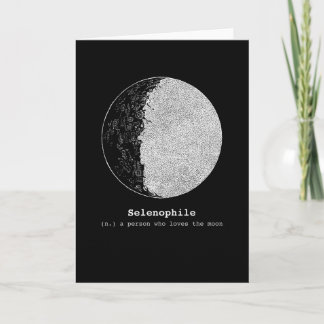 Cartão Selenófilos Adoram Amantes Da Lua
