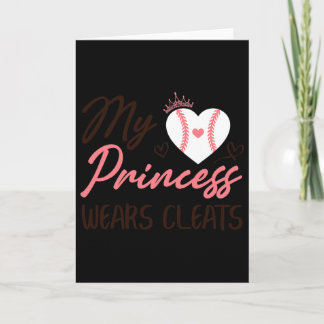 Cartão Sell Mom Dad My Princess Wears Cleats 